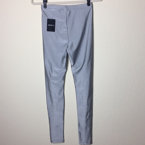 Forever 21 Silver Leggings - Picture 2 of 6